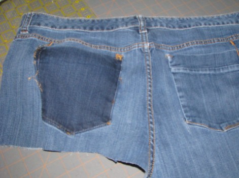 leftover jeans used in other projects